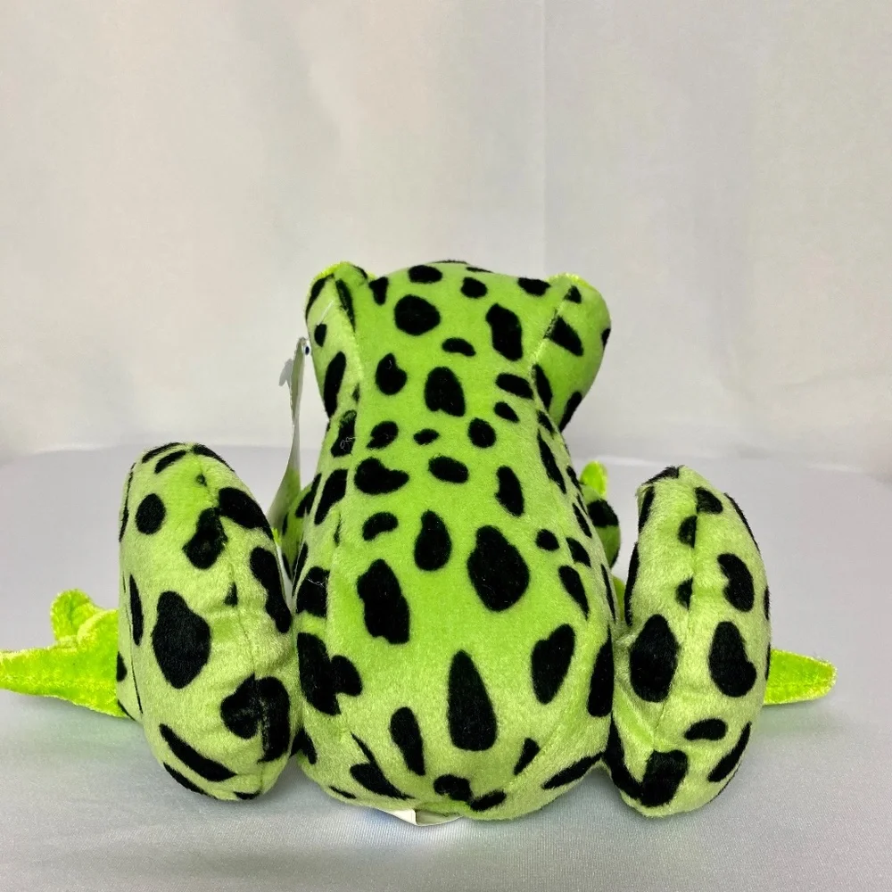 NWT Pair of Cal plush Green | Yellow Cuddly Soft Plush Animal Spotted Frogs